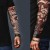 A Set of 2  Tattoo Sleeves - AC DC and Wolf