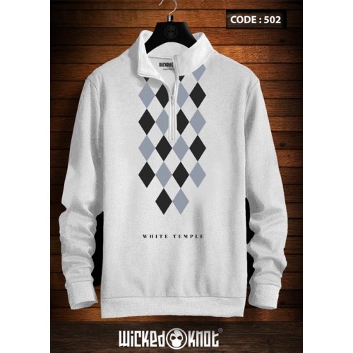 White Temple Sweater