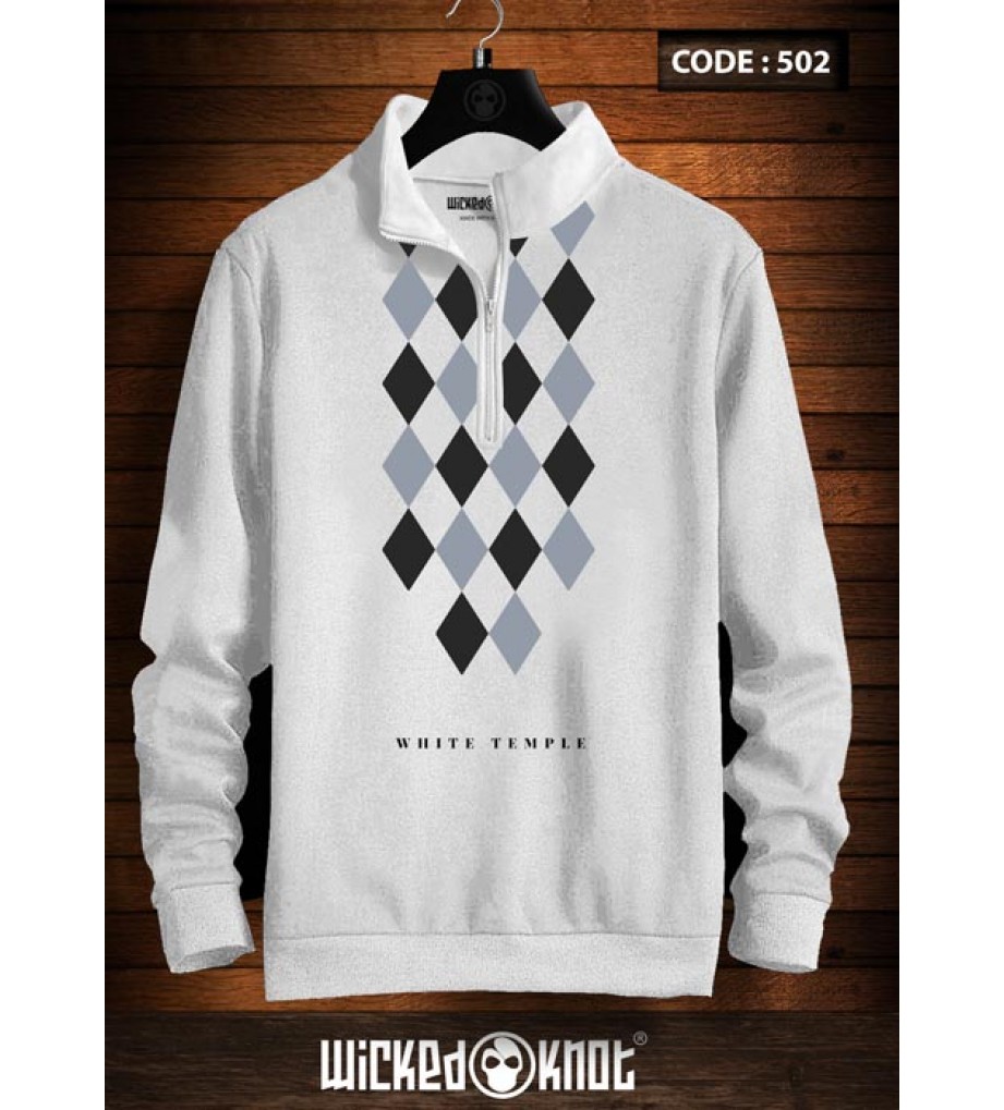 White Temple Sweater