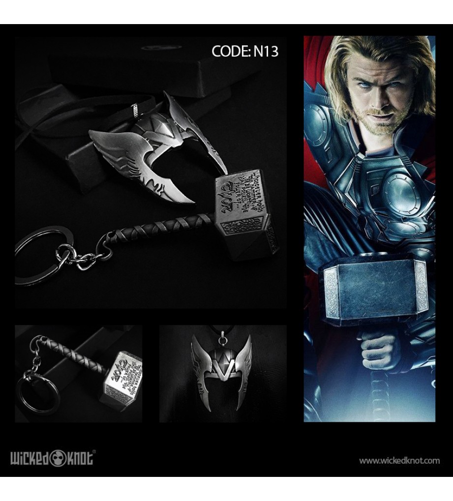 Thor Key chain and Necklace Bundle