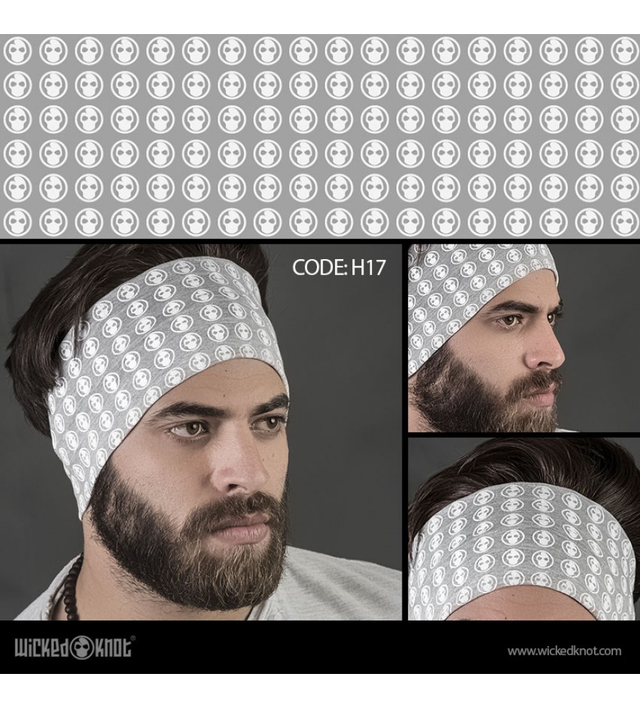 Wk Pattern Head Band - White