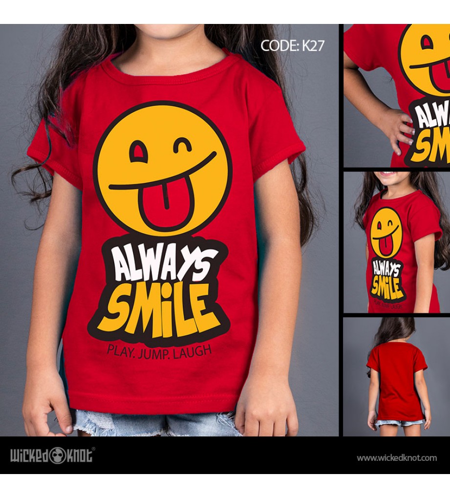 Always Smile - Girls T-Shirt