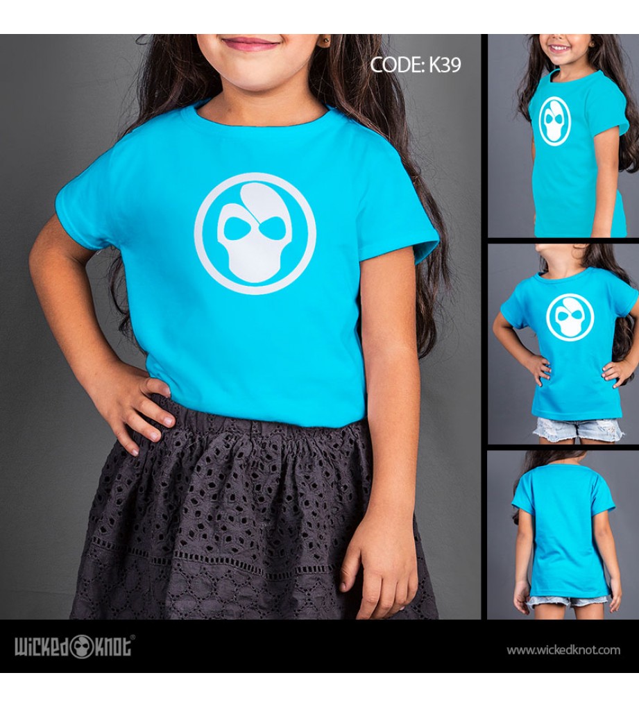 WickedKnot Blue Logo - Girls T-Shirt