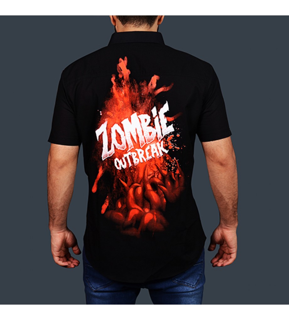 Zombie Outbreak Half Sleeve Shirt