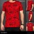 Victorian  - Red -  Pattern  Printed  T-Shirt